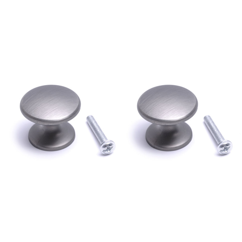 Anayra 50mm Diameter Round Knob, Pewter