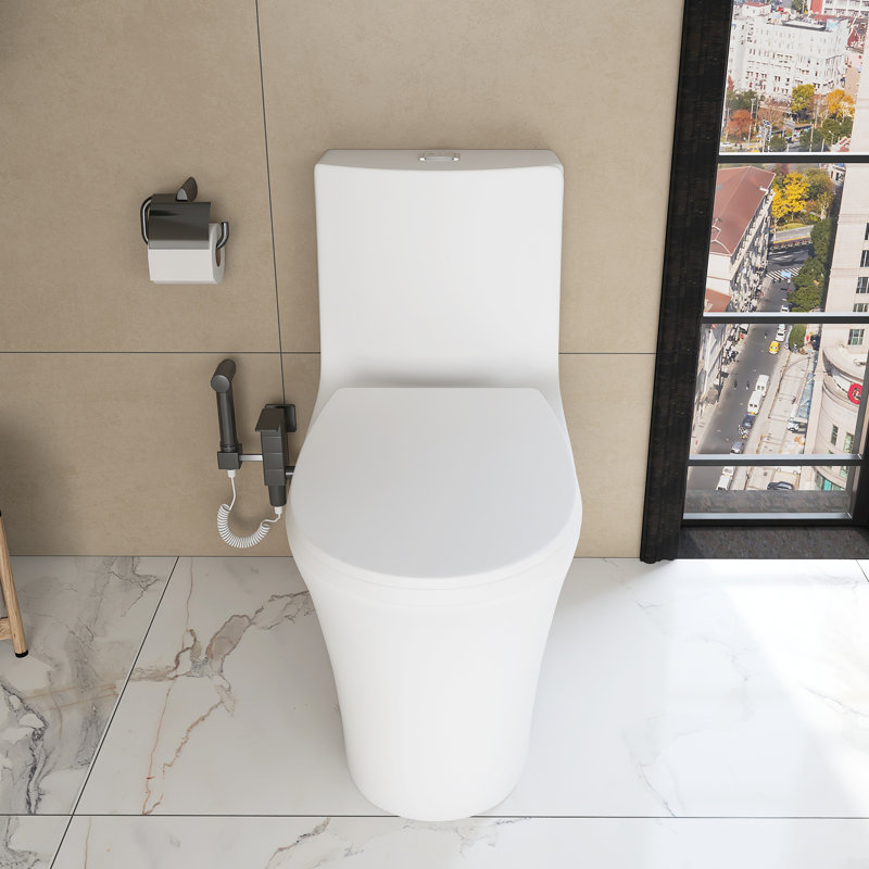 Kiddie Furniture 1.6 Gallons GPF Elongated Close Coupled Toilets (Seat Included)