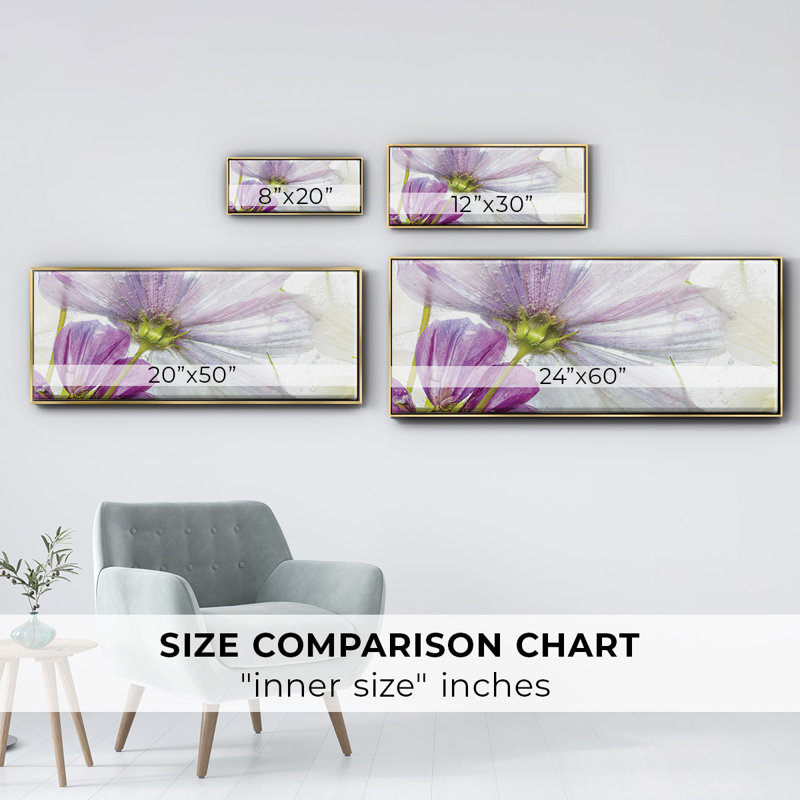 «Frozen Floral I», toile encadrée