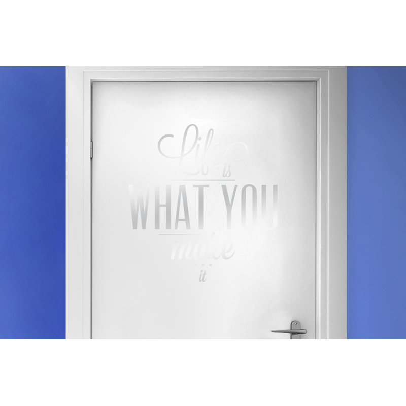 Wall Decal, Shiny Silver