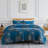 Midnight Floral Microfiber 3 Piece Comforter Set-1115717590-1115717588