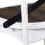 2 chaises de salle à manger rustiques, style X, bois massif et métal, blanc antique / chêne, l 21,2 po x P 21,29 po, H 34,87 po, attrayantes et fonctionnelles 2 pièces, support, chêne foncé, construction