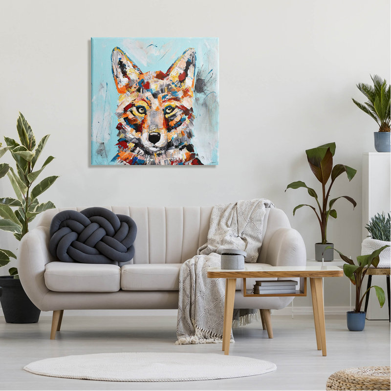 Art urbain par Fox Seeley, H 30 po x l 30 po x P 1,5 po
