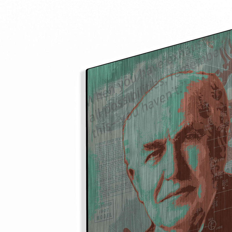 Edison' by Dean Russo, Metal Wall Art, 24" H x 16" W