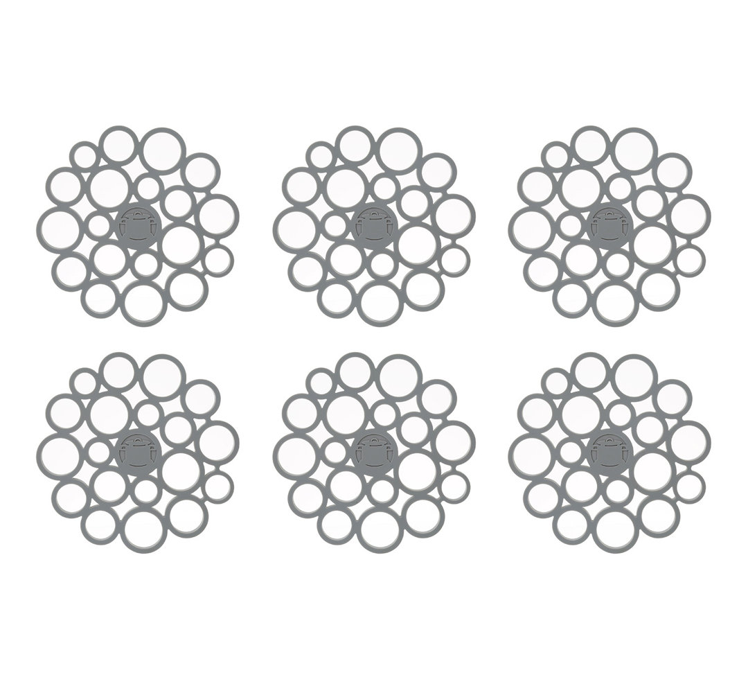 Silicone Round Piece Trivet Orren Ellis Set