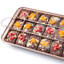 Moule à brownies avec séparateurs, plaque de cuisson à bords seulement, moule à brownies d'angle en acier inoxydable avec emporte-pièce, permet de réaliser 18 brownies prédécoupés (rouge)-136125497