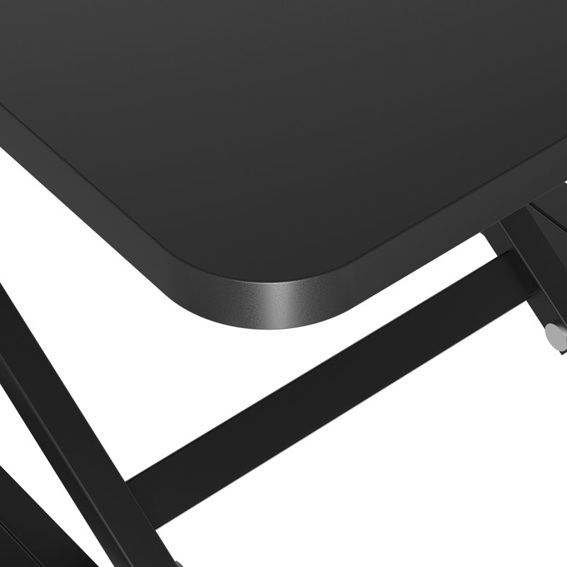 Standing Desk Converter Height Adjustable, Sit To Stand Up Desk Riser Computer Workstation Use In Laptop And Single Monitor Ergonomic Desktop Workstation For Home Office -24Inch Black