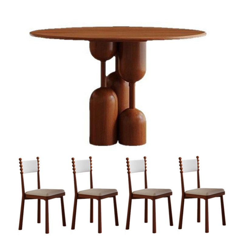 Table de salle à manger Vintage, H 29,5 po x L 47,2 po x l 47,2 po
