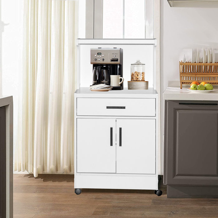 Winston Porter Shelby Wood Kitchen Cart & Reviews | Wayfair