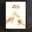 Impression encadrée noire encadrée noire du Nouvel An champagne aquarelle festive-246852690
