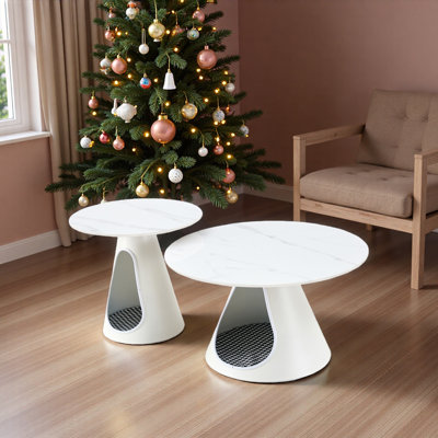Ensemble 2 pièces, ensemble de table basse et de table d'appoint, ensemble de table basse pour chat