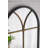 Arched Wall Mirror with Black and Gold Windowpane Design-1213207067