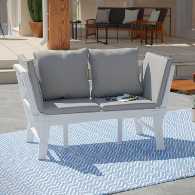 Outdoor Convertible Chaise Lounge with Cushion -  Red Barrel Studio®, 3B9AD94F6AED43DA9A9CFC40F1FE95AC