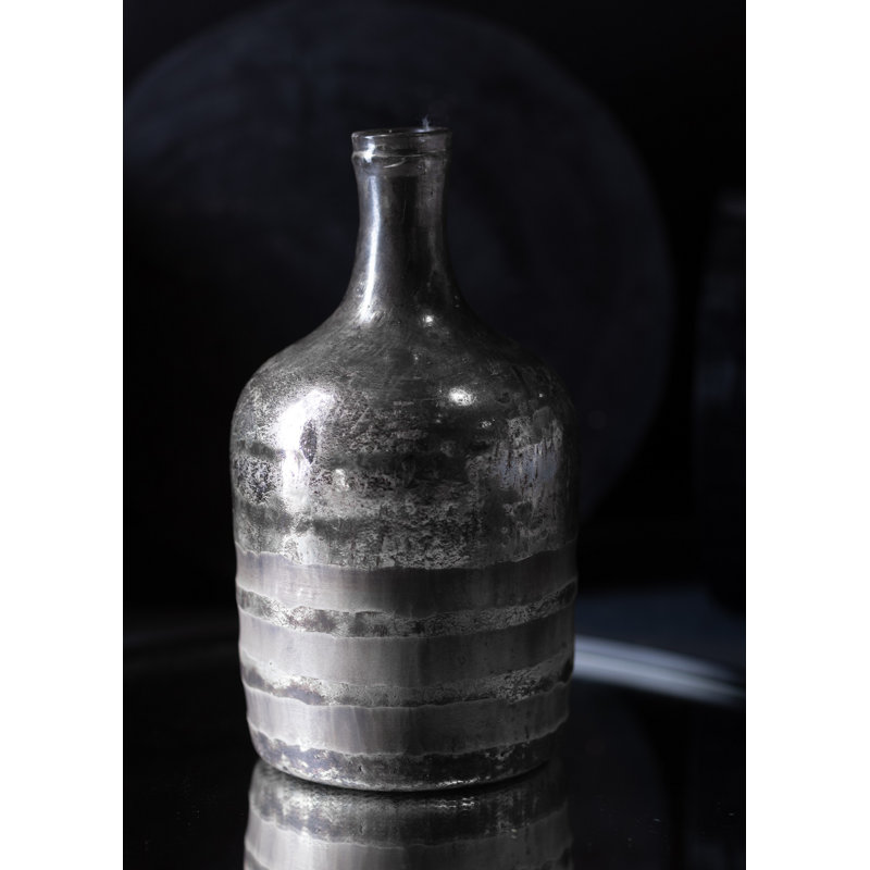 Ribas Glass Table Vase, 10" H x 5" W x 5" D