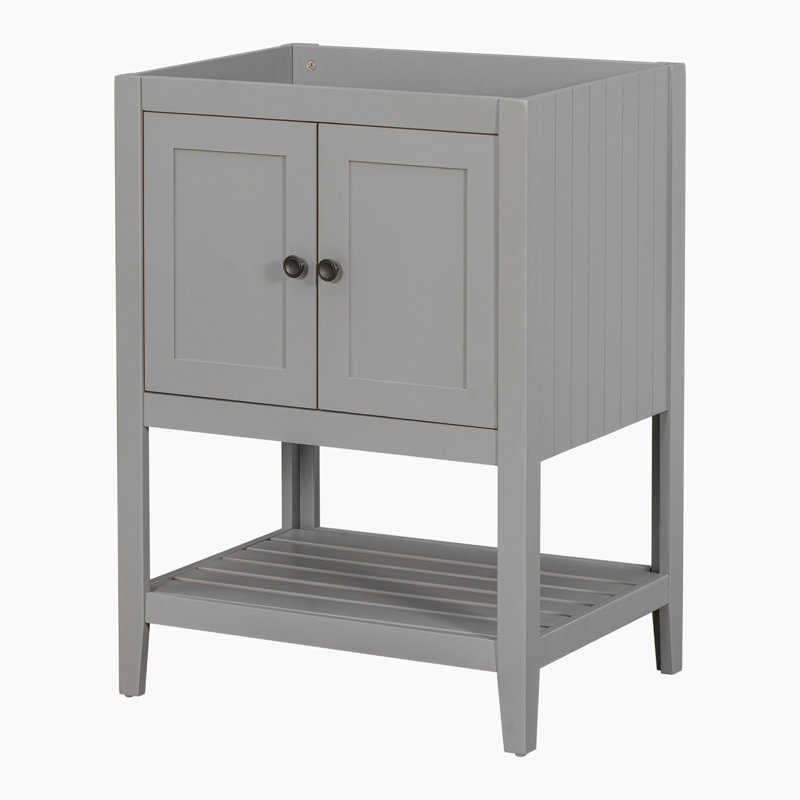 23.7'' Single Bathroom Vanity Base Only, Gray