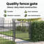 104 cm W Steel Gate Fencing-121122502