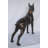 Boxer Dog Bronze Statue - Size: 35"L X 10"W X 36"H.