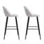 Colclasure Upholstered Counter Stool with Metal Frame