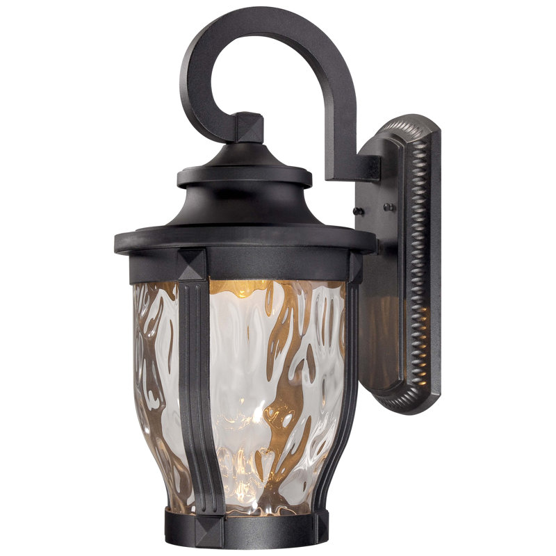Lanterne murale d'extérieur à DEL noire Urbanski, H 20 po x l 10 po x P 11,75 po