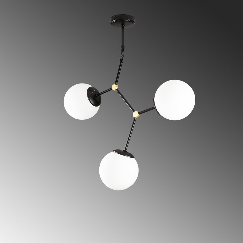 Navi 3 - Light Sphere Pendant, Black