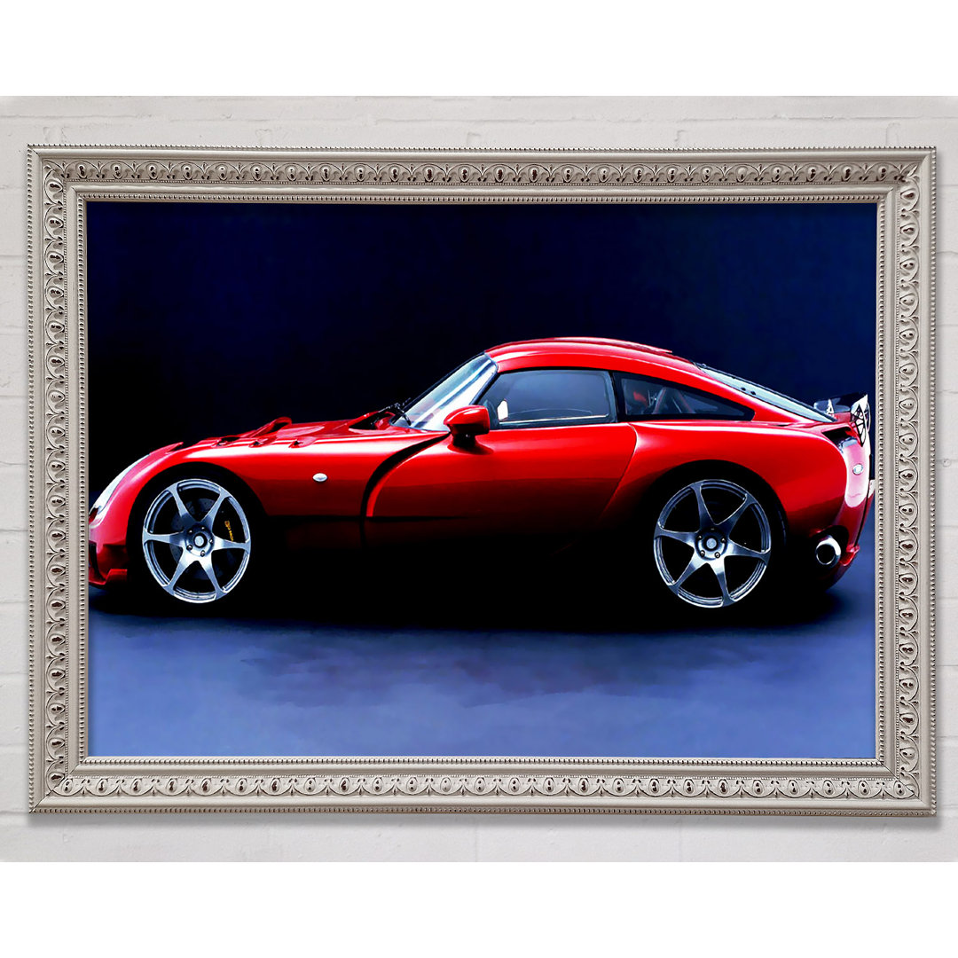 Tvr Red Side Profile - Einzelner Bilderrahmen Kunstdrucke