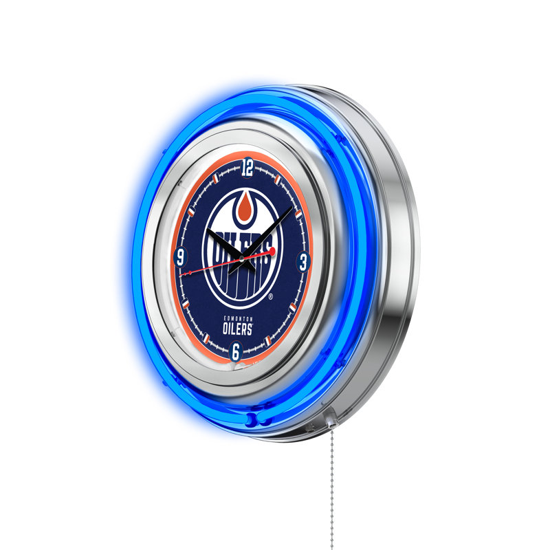 Horloge murale 15" nhl, Edmonton Oilers