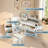 Corner Makeup Vanity Desk With Adjustable Folding Mirror, 3-color Led Lighting, Adequate Storage And Stool