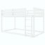 Lit superposé, lit superposé au sol avec échelle, lit superposé simple en bois massif pour enfants et jeunes-90257518