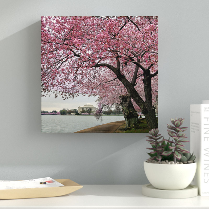 Fleurs de bassin marémotrice, reproduction de photo sur toile tendue, H 14 po x l 14 po x P 2 po
