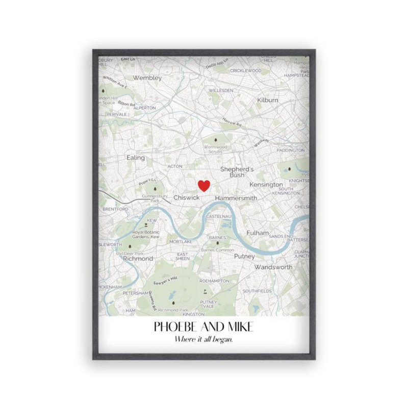 Print, Black Oak Frame, 31 cm H x 41 cm W