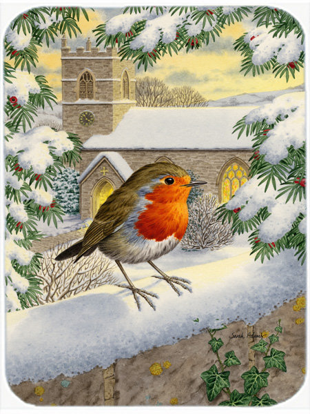 Planche à découper en verre à caroline de trésors European Robin
