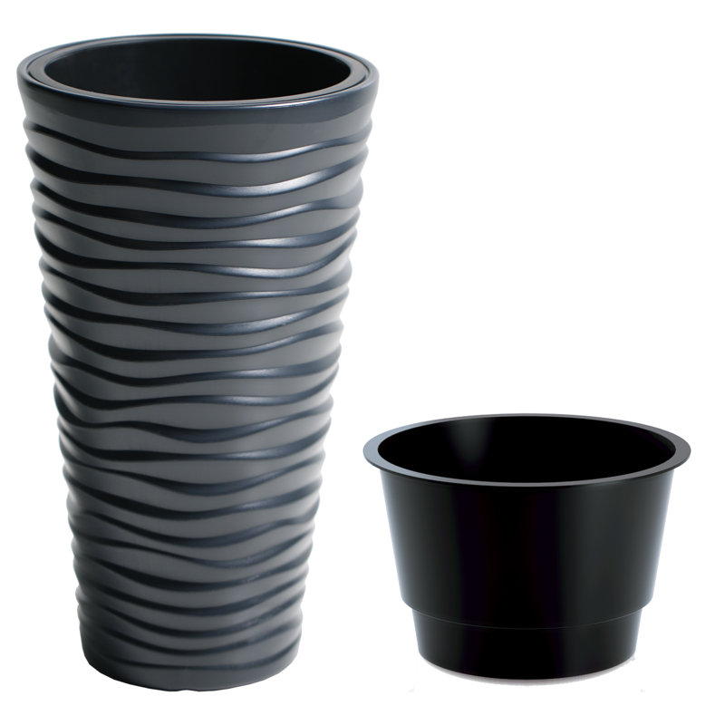 Aarani Planter, Dark Grey