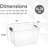 Superio 14.7 Qt. Clear Storage Bin with Lid, Plastic Organizing Storage Box for Home-1464415460