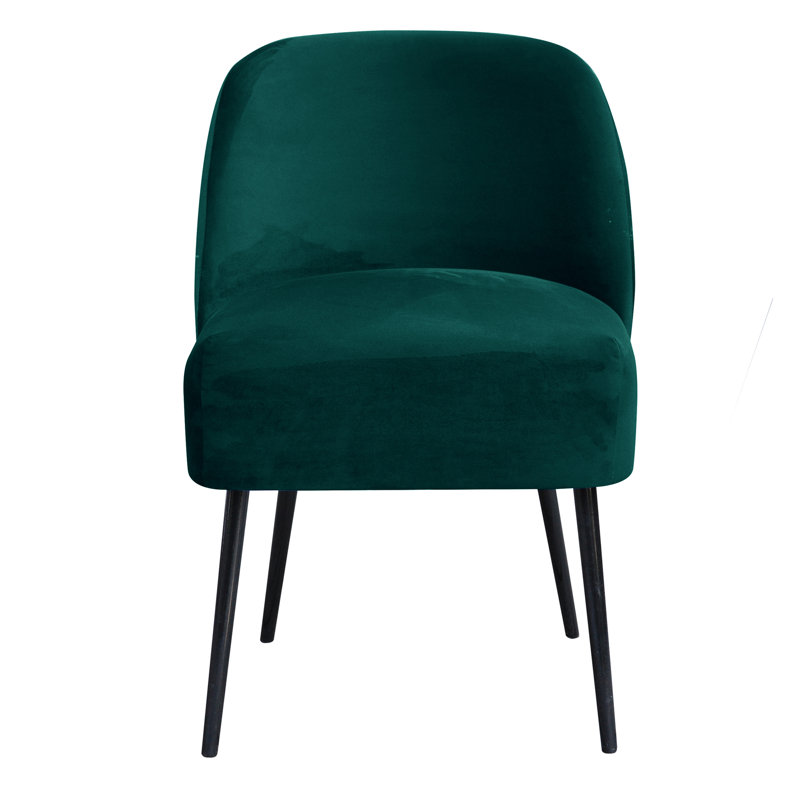 46cm H Upholstered Side Chair, Turquoise