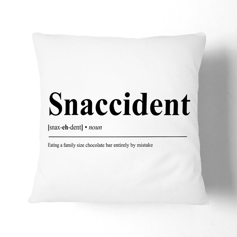 Square Cushion, 55cm H x 55cm W x 20cm D, Black