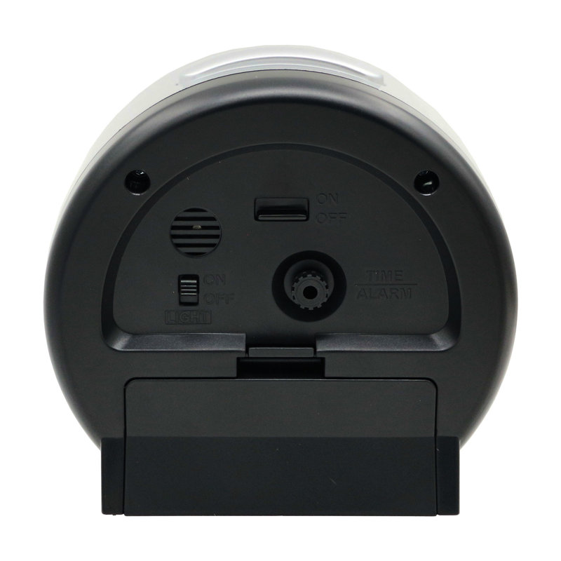 Seiko QHE199SLH Bedside Alarm, Quartz, Silver