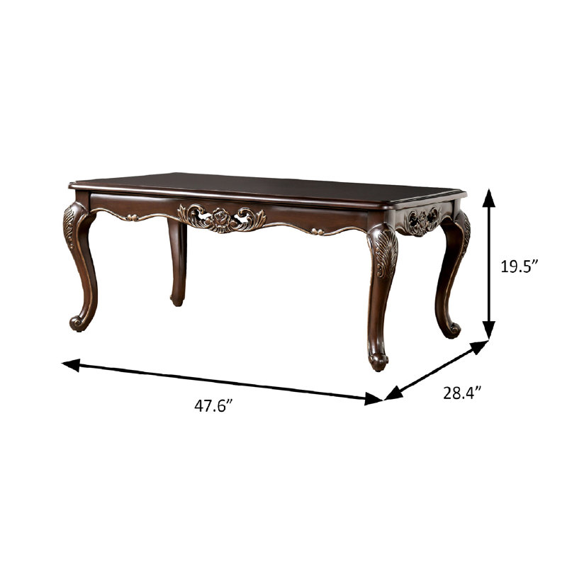 Table basse traditionnelle 47,6 ", Java