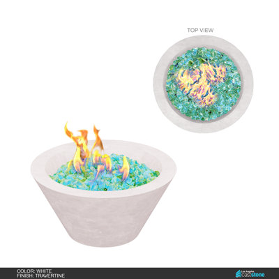 Round Concrete Natural Gas Smokeless Fire Pit