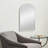 20x30 Inch Metal Framed Arched Bathrrom Mirror for Wall