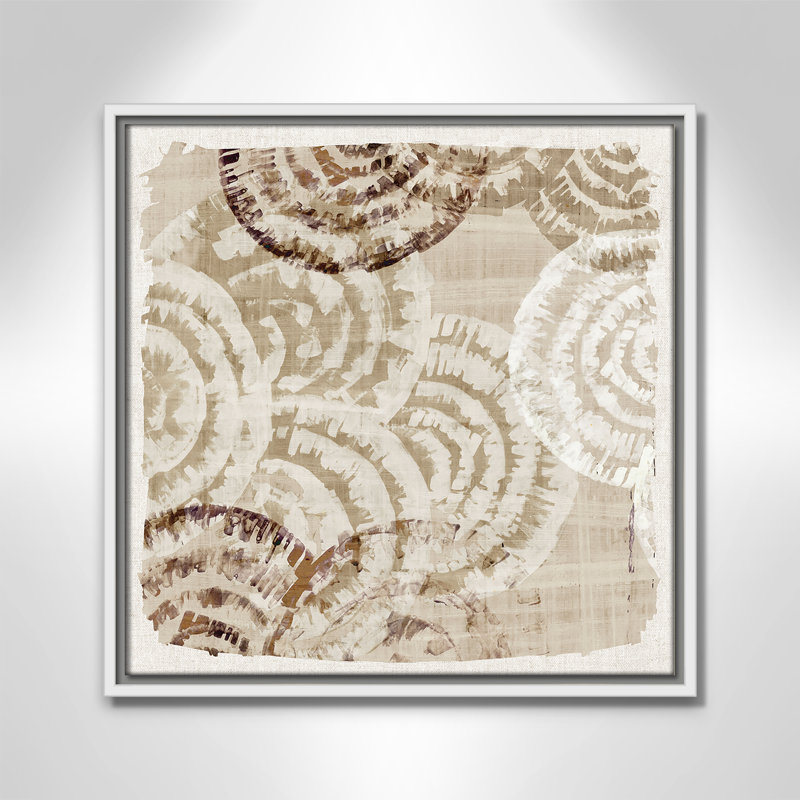 Motif Whicker II par Eva Watts, H 17,5 po x l 17,5 po, Blanc