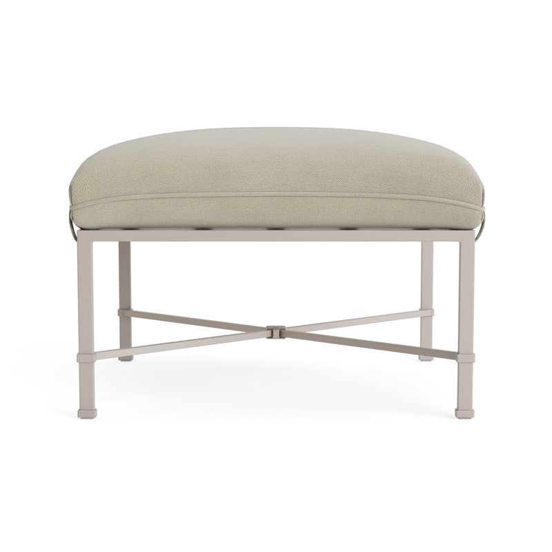 Venetian Outdoor Ottoman, Fushion Dove, Dove Smooth