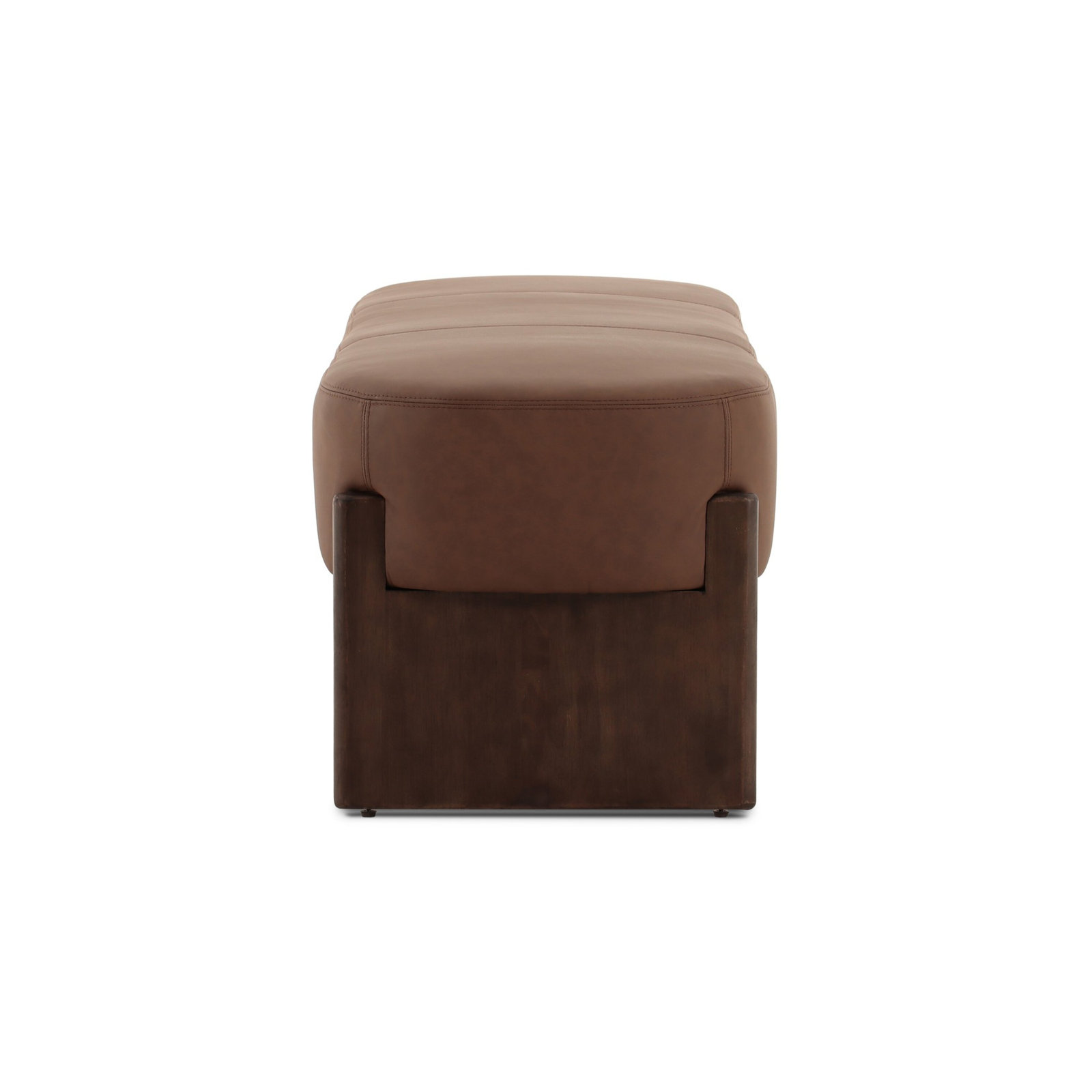 Marsala Accent Stool, 20.25" H x 75.5" W x 20.5" D, Leather, Maestro Cigar