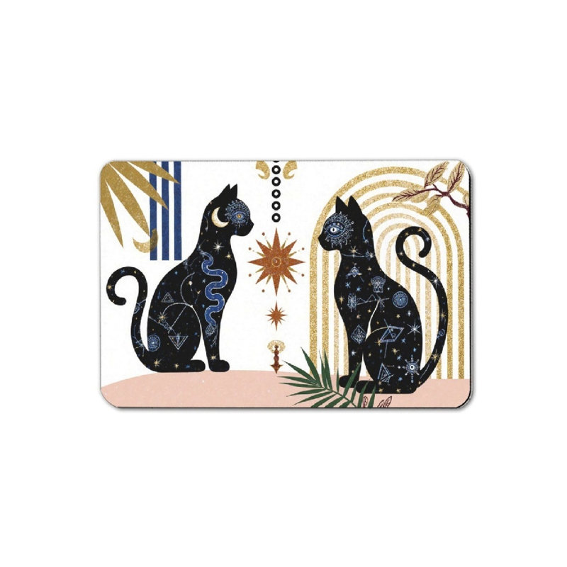 Tapis de bain Mysterious Black Cat, 16 x 24 po