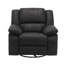 Fauteuil inclinable noir pivotant