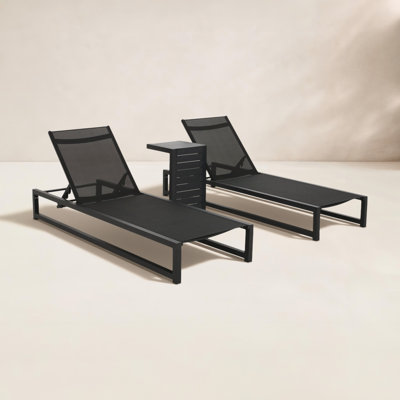 Anxo 26.5 " Patio Chaise Lounge Set
