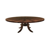Round Mahogany Dining Table For Seating 10-12 People 