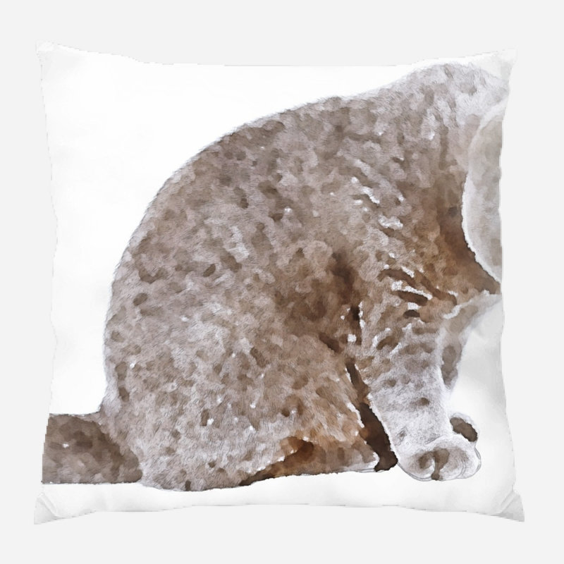 Crispin Outdoor Reversible Throw Pillow, Microsuede, Indoor