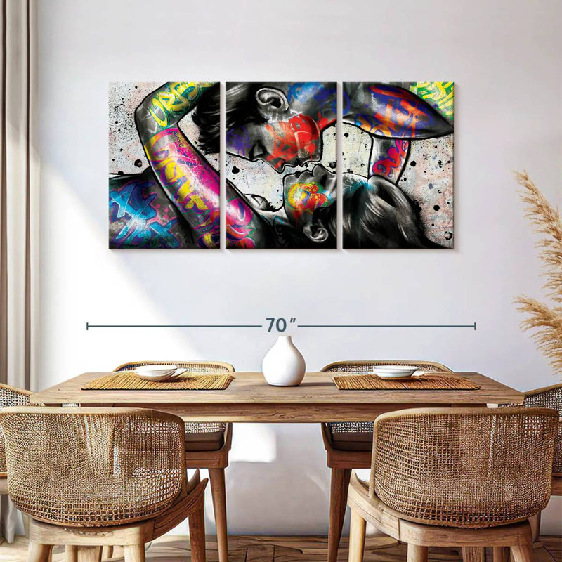Impression sur toile Urban Couple, H 30 po x l 62 po