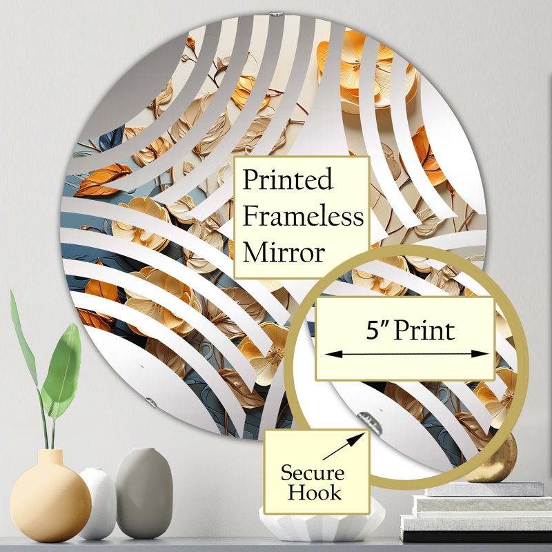 Curron Circle Mirror, 23.6" x 23.6"