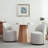Upholstered Fully Assembled Swivel Dining Chairs (Set of 2)-1334657098